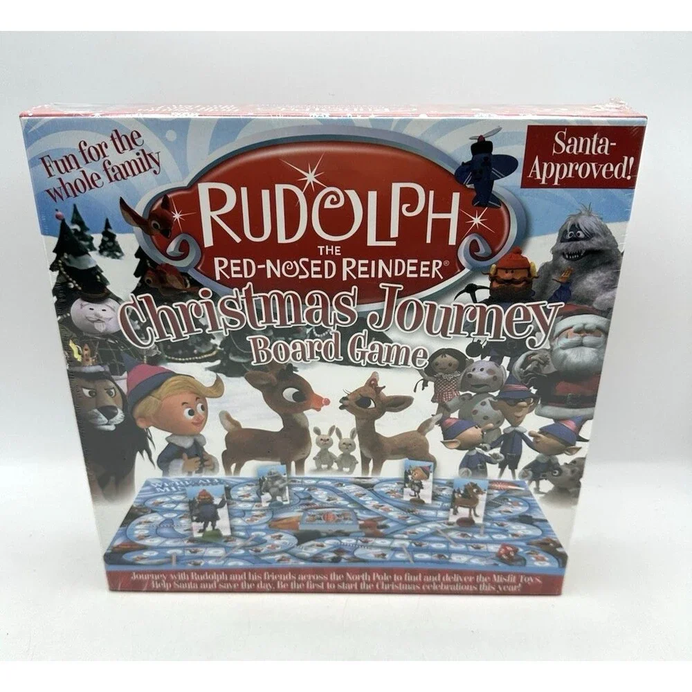 Rudolph The Red-Nosed Reindeer Christmas Journey Board Game NEW SEALED